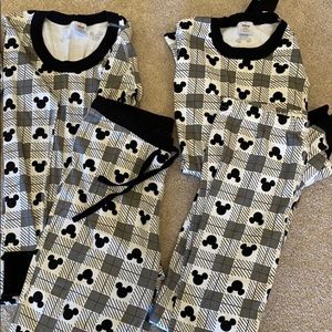 Hanna Andersson Mickey Plaid Adult Family Pajamas
